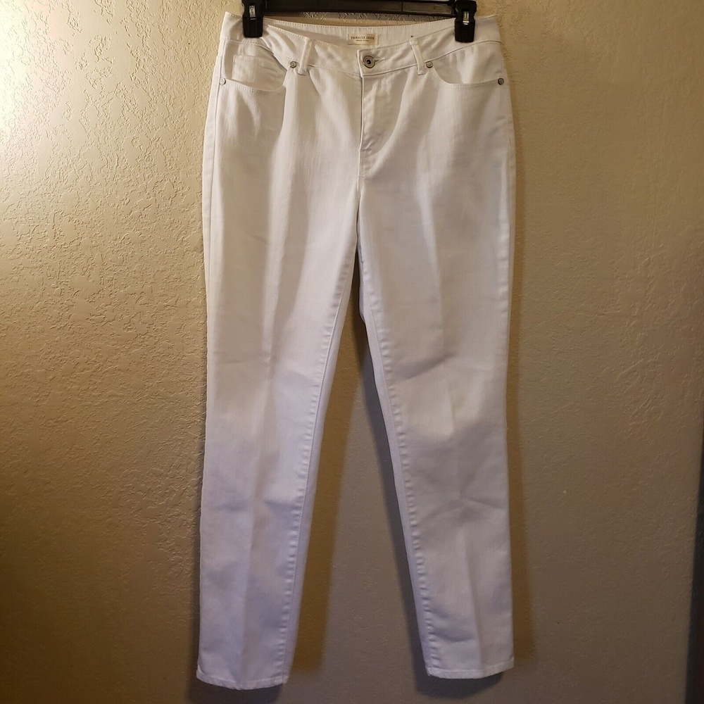 Coldwater Creek Women's White Straight Leg Jeans Sz 10. Excellent Condition